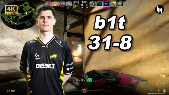 b1t 🔥b1t (31-8) 天梯四排 均分2500 远古遗迹 POV | 2026.09.23 视频封面