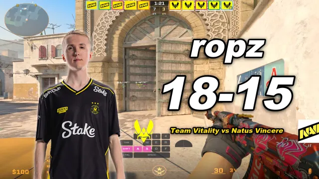 ropz ropz (18-15) 小蜜蜂 vs NAVI (炙热沙城2) | PGL Masters Bucharest 2026 视频封面