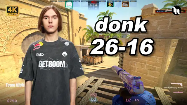 donk 🔥donk (26-16) 1.70 Rating 均分3300 荒漠迷城 POV | 2026.09.16 视频封面