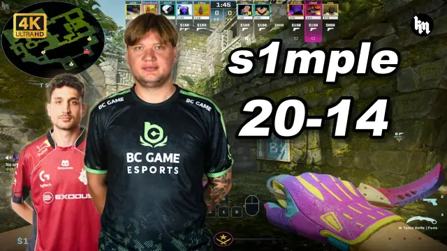 s1mple 🔥s1mple天梯单排 队友NertZ 均分3400 远古遗迹 POV | 2026.09.27 视频封面