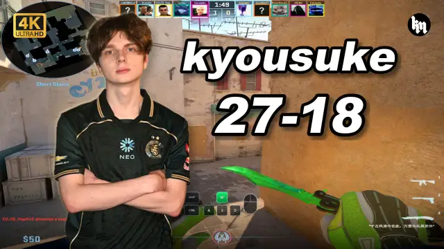 kyousuke 🔥kyousuke (27-18) 和Mokuj1n双排 均分3500 炙热沙城2 POV | 2026.09.17 视频封面