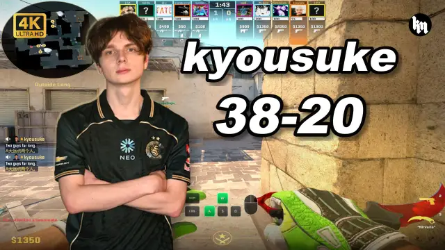 kyousuke 🔥kyousuke (38-20) 1.49 Rating 均分3700 炙热沙城2 POV | 2026.09.26 视频封面