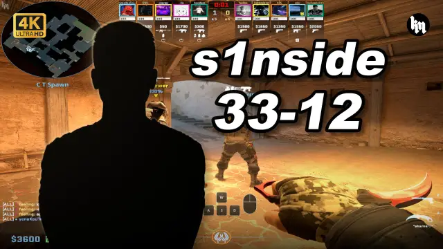 s1n 绿龙青训🔥s1nside 33-12 均分3300 炙热沙城2 POV | 2026.09.25 视频封面