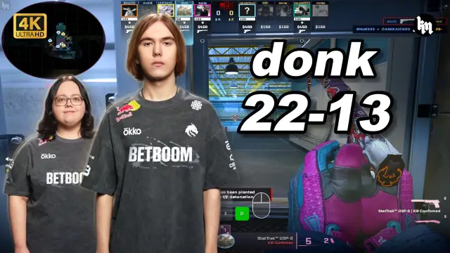 donk 🔥donk (22-13) 1.67 Rating 均分3400 核子危机 POV | 2026.08.31 视频封面