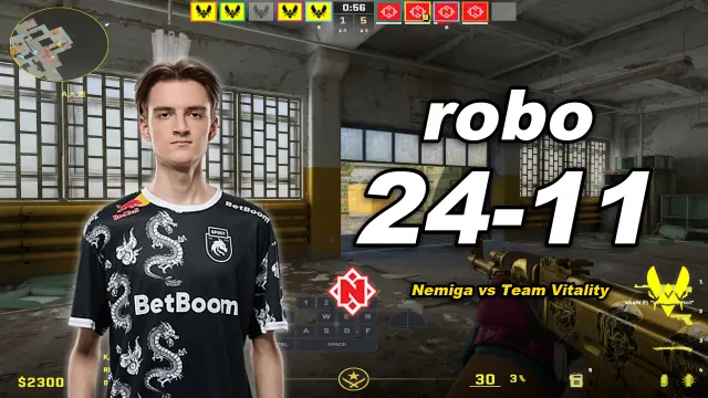 robo robo (24-11) NEMIGA 对阵 小蜜蜂 (死城之谜) | PGL Masters Bucharest 2026 视频封面