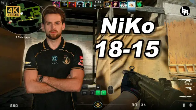 NiKo 开幕雷击🔥NiKo和zonic等天梯五排均分2700 远古遗迹 POV | 2026.09.23 视频封面