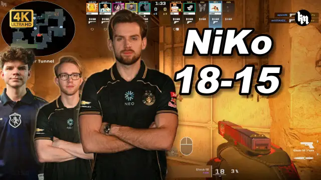 NiKo 🔥NiKo和龙哥双排 队友siuhy 均分3300 炙热沙城2 POV | 2026.09.03 视频封面
