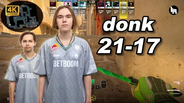 donk 🔥donk (21-17) 和sh1ro双排 均分3600 荒漠迷城 POV | 2026.10.09 视频封面