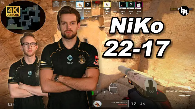 NiKo 🔥NiKo (22-17) 1.29 Rating 均分3300 炙热沙城2 POV | 2026.08.29 视频封面