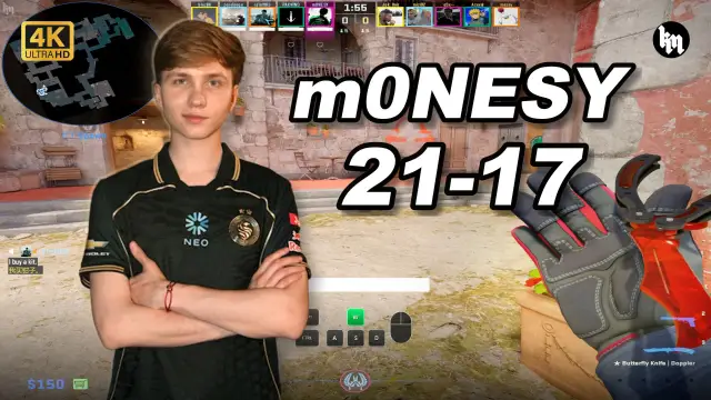 m0NESY 孩神小镇 POV🔥m0NESY (21-17) 天梯单排均分3500 | 2026.09.15 视频封面