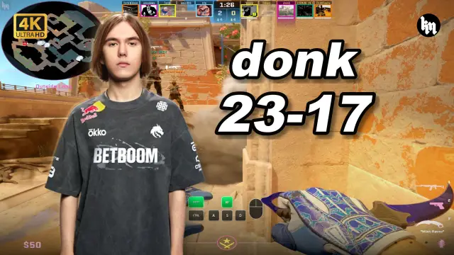 donk 🔥donk (23-17) 和OWNER双排 均分三千四 阿努比斯 POV | 2026.09.18 视频封面