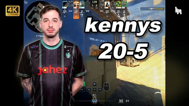 kennyS 🔥kennys (20-5) 天梯单排 2rating 荒漠迷城 POV | 2026.10.19 视频封面