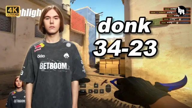 donk 🔥donk (34-23) 1.58 Rating 均分3500 荒漠迷城 POV | 2026.09.21 视频封面