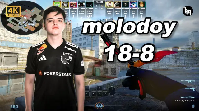 molodoy 🔥molodoy (18-8) 天梯五排 均分3100 死城之谜 POV | 2026.09.27 视频封面