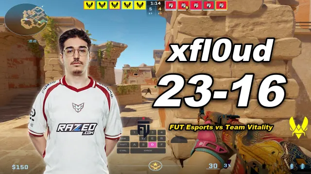 xfl0ud xfl0ud (23-16) FUT 对阵 VITALITY (阿努比斯) | PGL Masters Bucharest 2026 视频封面