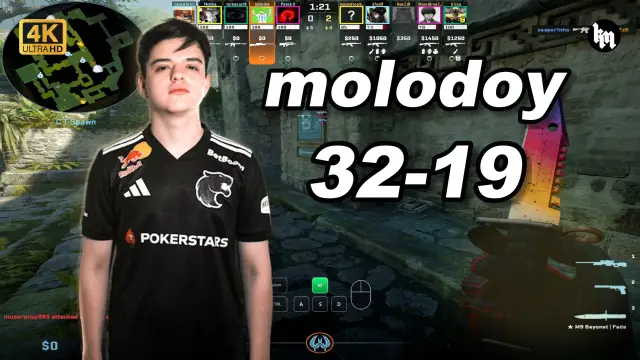 molodoy 🔥molodoy (32-19) 天梯五排坐牢 均分3100 远古遗迹 POV | 2026.09.27 视频封面