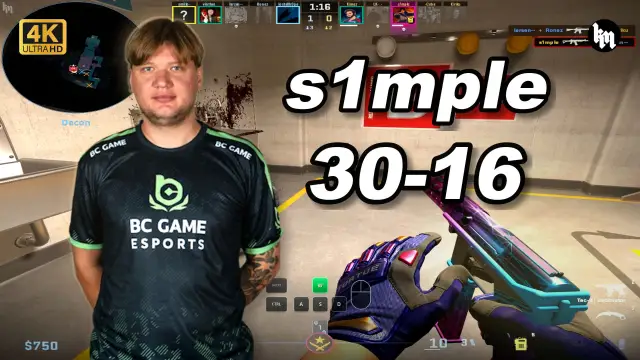 s1mple 🔥s1mple (30-16) 均分3200 核子危机 POV | 2026.09.14 视频封面