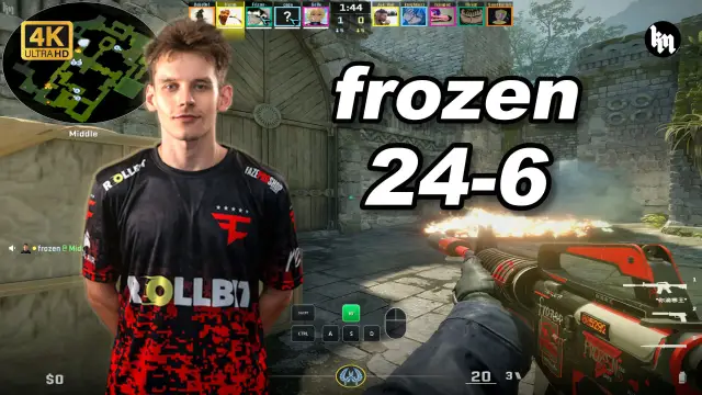 Frozen 🔥frozen (24-6) vs f0rest/olof 均分3300 远古遗迹 POV | 2026.09.15 视频封面
