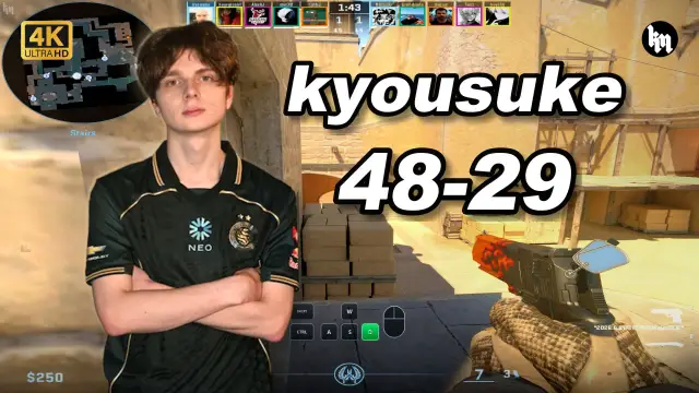 kyousuke 🔥kyousuke (48-29) 和 sh1nejezzz双排 均分3400 荒漠迷城 POV | 2026.09.12 视频封面