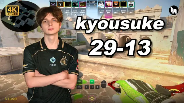 kyousuke 🔥kyousuke (29-13) 1.40 Rating 均分3400 炙热沙城2 POV | 2026.09.27 视频封面