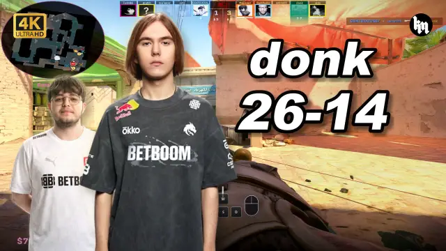 donk 🔥donk (26-14) 1.63 Rating 均分3700 荒漠迷城 POV | 2026.09.21 视频封面