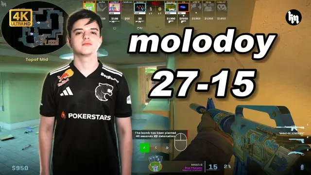 HeavyGod 🔥molodoy (27-15) vs m0NESY/b1t/Heavygod 荒漠迷城 POV | 2026.08.24 视频封面