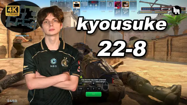 kyousuke 🔥kyousuke (22-8) 1.65 Rating 均分3400 炙热沙城2 POV | 2026.09.29 视频封面