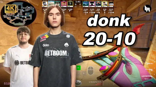 donk 🔥donk (20-10) 1.88 Rating 均分3600 阿努比斯 POV | 2026.09.04 视频封面