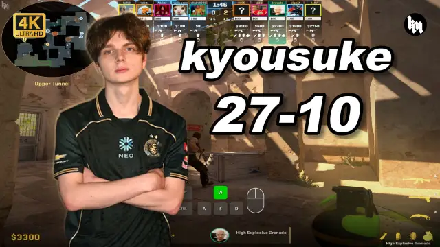 kyousuke 🔥kyousuke天梯单排 (27-10) 1.77 Rating 均分3000 炙热沙城2 POV | 2026.09.02 视频封面