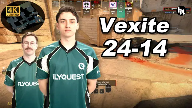 Vexite 🔥Vexite (24-14) 和INS双排 均分3000 炙热沙城2 POV | 2026.09.27 视频封面
