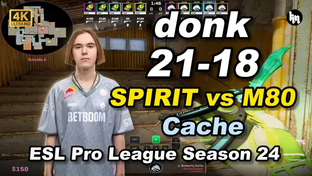 donk donk (21-18) 绿龙 对阵 M80 (死城之谜) | ESL Pro League Season 24 视频封面