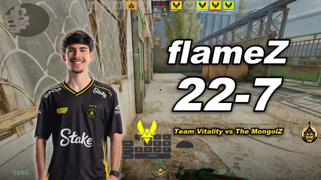 flameZ flameZ (22-7) VITALITY 对阵 THE MONGOLZ (死城之谜) | PGL Masters Bucharest 2026 视频封面