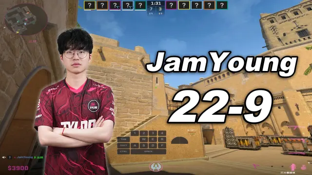 JamYoung 🔥JamYoung (22-9) 天梯三排 均分2700 荒漠迷城 POV | 2026.10.23 视频封面