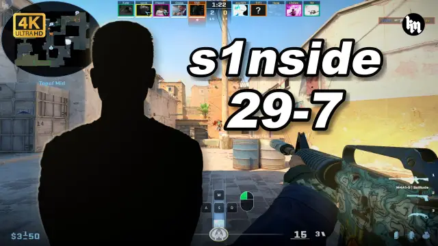 s1n 绿龙青训🔥s1nside (29-7) 1.83 Rating 均分3500 炙热沙城2 POV | 2026.09.19 视频封面