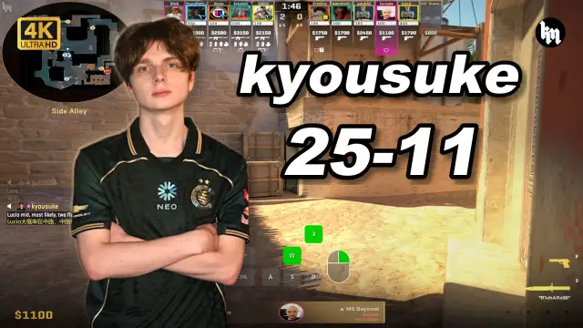 kyousuke 🔥kyousuke (25-11) 和sh1nejezzz双排 均分3300 荒漠迷城 POV | 2026.09.02 视频封面