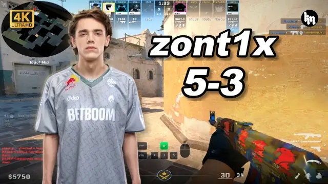 zont1x 🔥zont1x (5-3) 天梯单排 均分3400 炙热沙城2 POV | 2026.10.09 视频封面