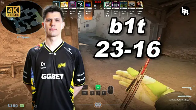 b1t 🔥b1t (23-16) 天梯单排 均分3200 炙热沙城2 POV | 2026.10.19 视频封面
