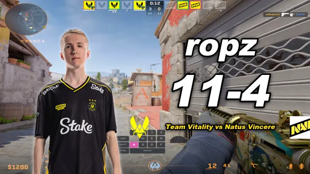 ropz ropz (11-4) VITALITY 对阵 NAVI (炼狱小镇) | PGL Masters Bucharest 2026 视频封面