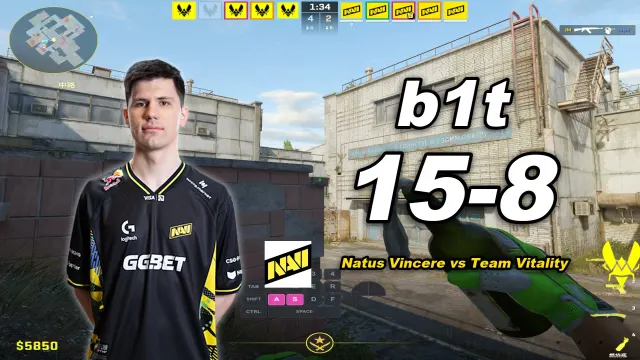b1t b1t (15-8) NAVI 对阵 小蜜蜂 (死城之谜) | PGL Masters Bucharest 2026 视频封面