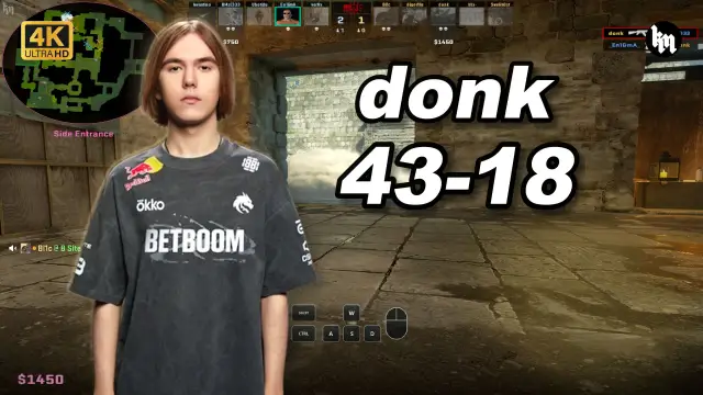 donk 单排轰炸🔥donk (43-18) 2.09 Rating 均分3500 远古遗迹 POV | 2026.09.19 视频封面