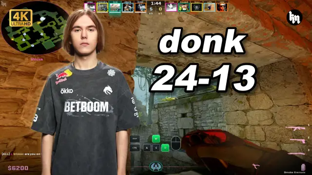 donk 🔥donk (24-13) 1.36 Rating 均分3500 远古遗迹 POV | 2026.09.16 视频封面