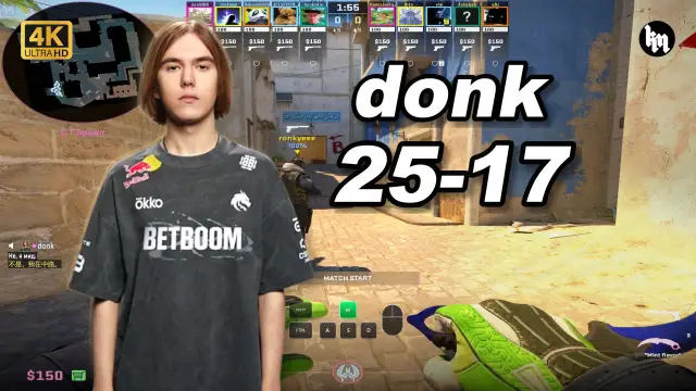 donk 🔥donk (25-17) 天梯单排 均分3600 荒漠迷城 POV | 2026.09.26 视频封面